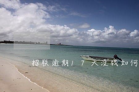 招联逾期17天没钱如何弄 招联逾期17天没钱如何弄