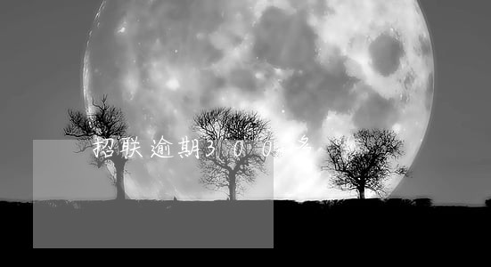 招联逾期300多