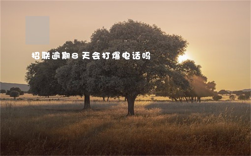 招联逾期8天会打爆电话吗