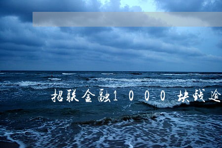 招联金融1000块钱逾期 招联金融1000块钱逾期
