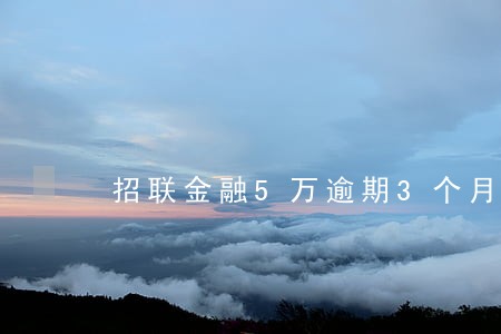 招联金融5万逾期3个月 招联金融5万逾期3个月