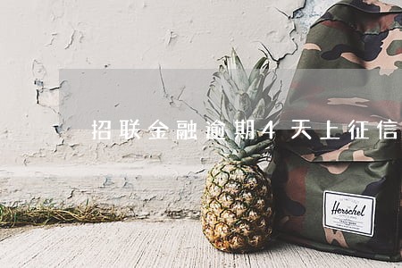 招联金融逾期4天上征信 招联金融逾期4天上征信