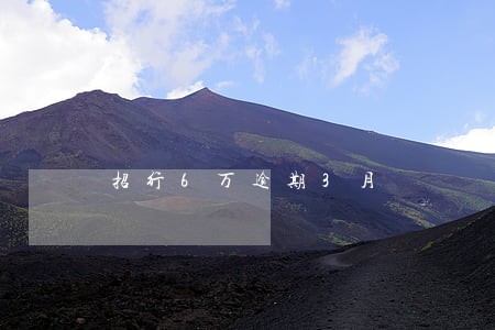 招行6万逾期3月 招行6万逾期3月