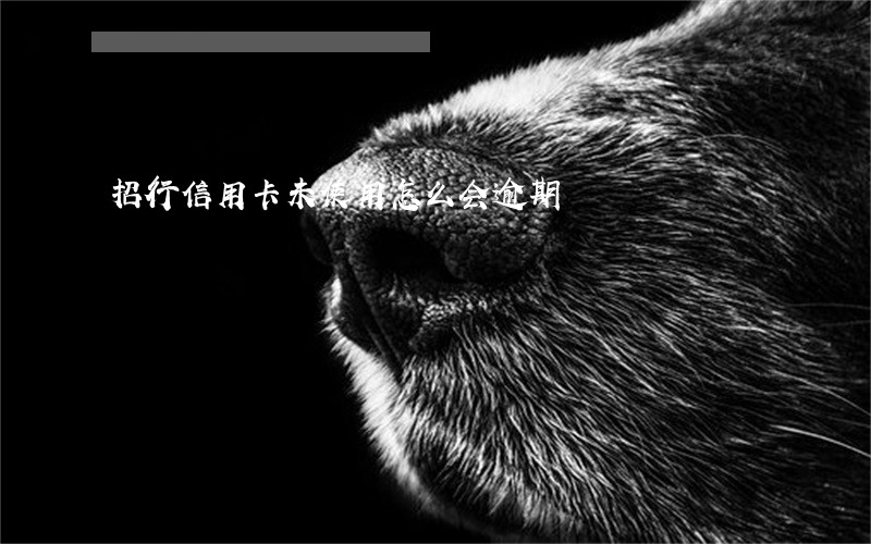 招行信用卡未使用怎么会逾期 招行信用卡未使用怎么会逾期