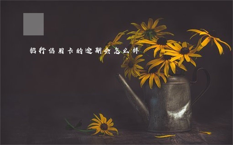 招行信用卡的逾期会怎么样 招行信用卡的逾期会怎么样