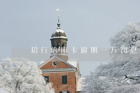 招行信用卡逾期一万罚息 招行信用卡逾期一万罚息