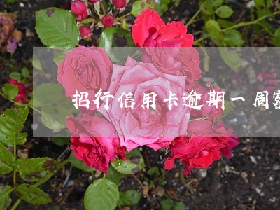 招行信用卡逾期一周额度还能用吗 招行信用卡逾期一周额度还能用吗