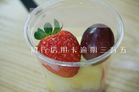 招行信用卡逾期三万五 招行信用卡逾期三万五