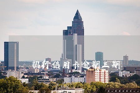 招行信用卡逾期三期