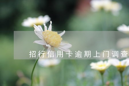 招行信用卡逾期上门调查 招行信用卡逾期上门调查