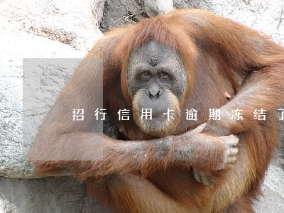 招行信用卡逾期冻结了 招行信用卡逾期冻结了