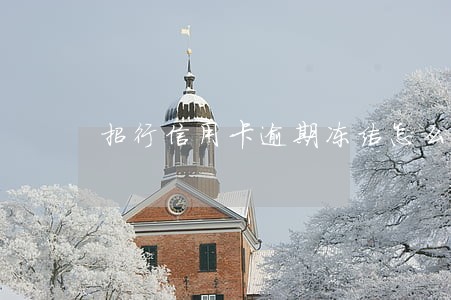 招行信用卡逾期冻结怎么解冻 招行信用卡逾期冻结怎么解冻