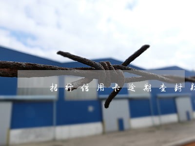 招行信用卡逾期查封财产