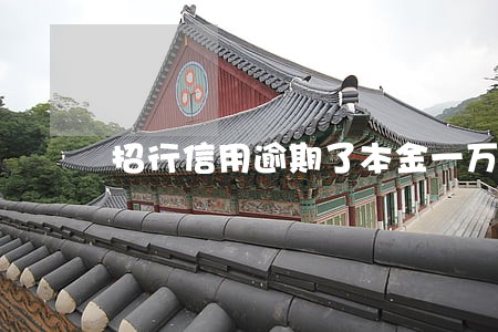 招行信用逾期了本金一万 招行信用逾期了本金一万
