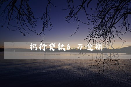 招行贷款8万逾期 招行贷款8万逾期