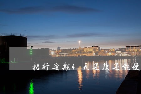 招行逾期4天还款还能使用么 招行逾期4天还款还能使用么