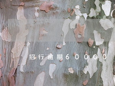招行逾期60000 招行逾期60000