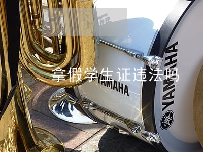 拿假学生证违法吗 拿假学生证违法吗