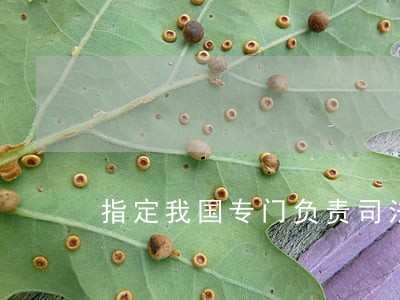 指定我国专门负责司法协助 指定我国专门负责司法协助