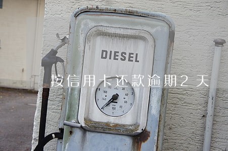 按信用卡还款逾期2天 按信用卡还款逾期2天