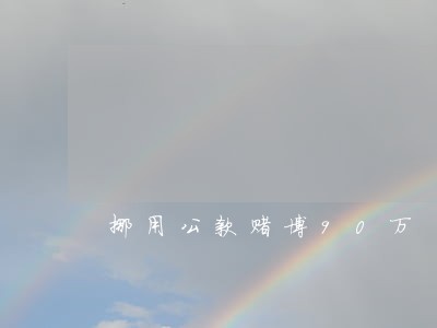 挪用公款赌博90万 挪用公款赌博90万