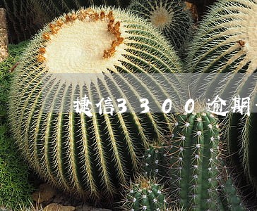 捷信3300逾期一月多少钱 捷信3300逾期一月多少钱