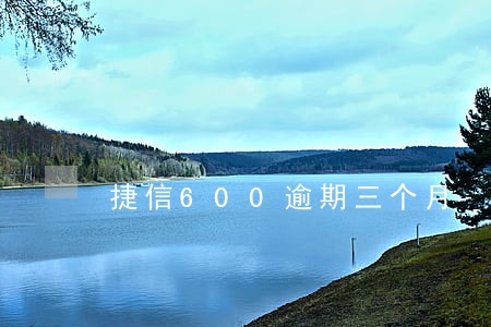捷信600逾期三个月