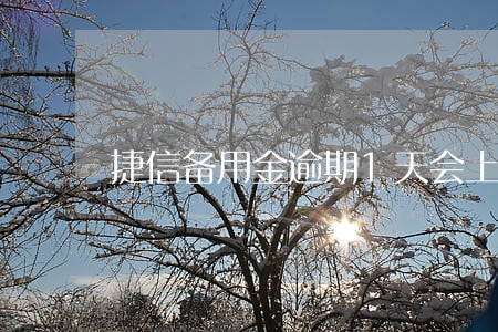 捷信备用金逾期1天会上征信吗 捷信备用金逾期1天会上征信吗