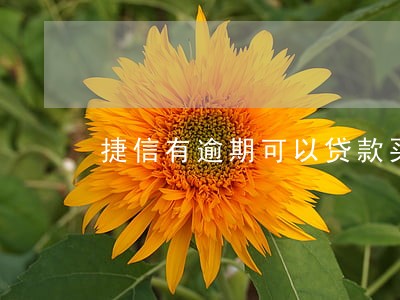 捷信有逾期可以贷款买车吗 捷信有逾期可以贷款买车吗