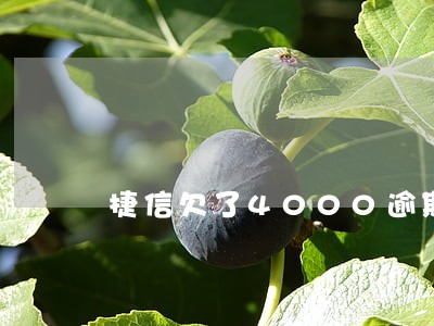 捷信欠了4000逾期半年 捷信欠了4000逾期半年