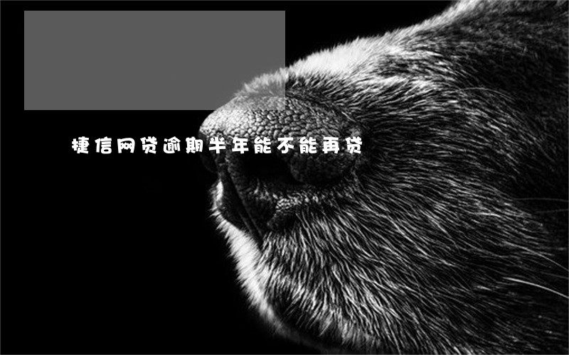 捷信网贷逾期半年能不能再贷 捷信网贷逾期半年能不能再贷