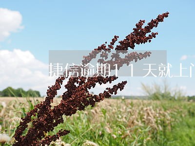 捷信逾期11天就上门合法么 捷信逾期11天就上门合法么