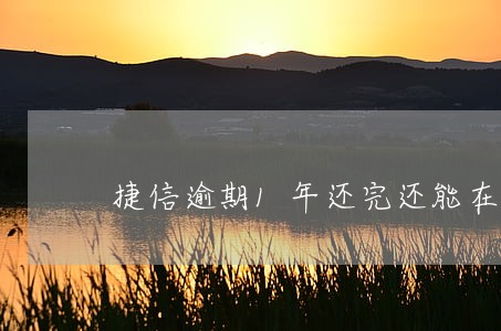 捷信逾期1年还完还能在用吗 捷信逾期1年还完还能在用吗