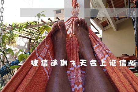 捷信逾期3天会上征信么