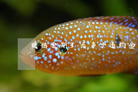 捷信逾期3天多少违约金 捷信逾期3天多少违约金
