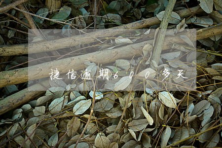 捷信逾期600多天