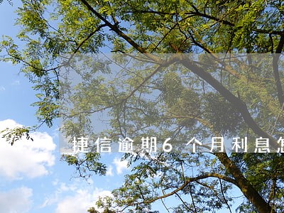 捷信逾期6个月利息怎么算 捷信逾期6个月利息怎么算