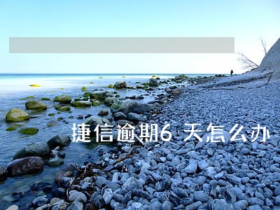 捷信逾期6天怎么办 捷信逾期6天怎么办