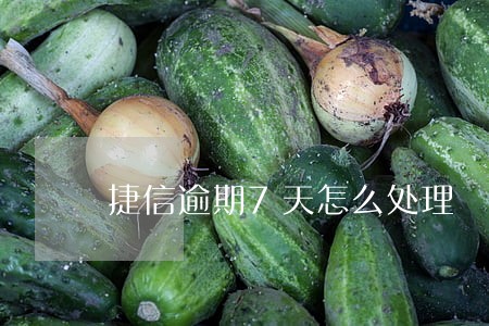 捷信逾期7天怎么处理 捷信逾期7天怎么处理