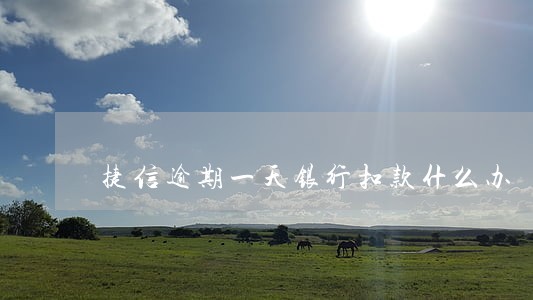 捷信逾期一天银行扣款什么办 捷信逾期一天银行扣款什么办