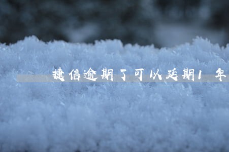捷信逾期了可以延期1年还款吗 捷信逾期了可以延期1年还款吗
