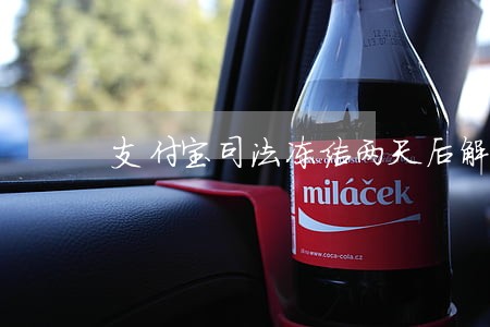 支付宝司法冻结两天后解冻 支付宝司法冻结两天后解冻
