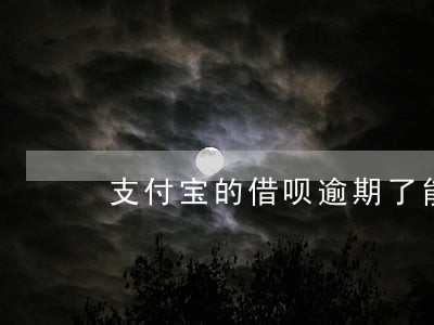 支付宝的借呗逾期了能否只还本金 支付宝的借呗逾期了能否只还本金