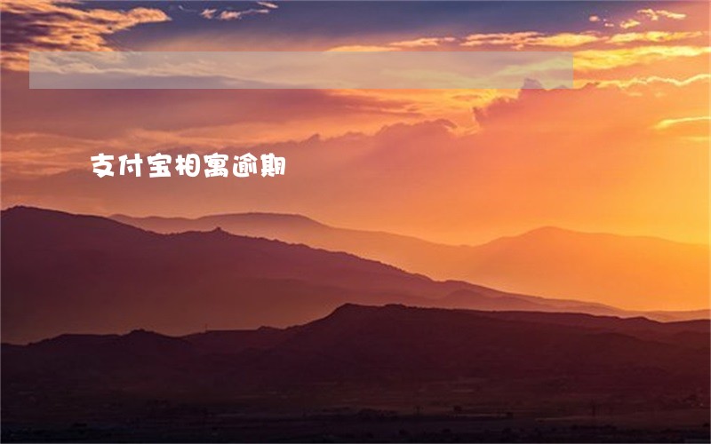 支付宝相寓逾期 支付宝相寓逾期