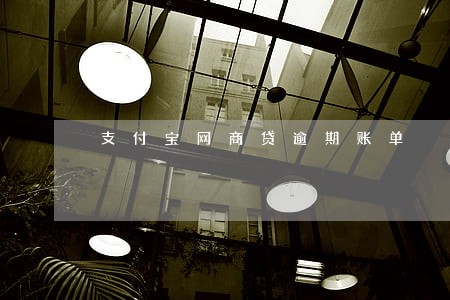 支付宝网商贷逾期账单 支付宝网商贷逾期账单