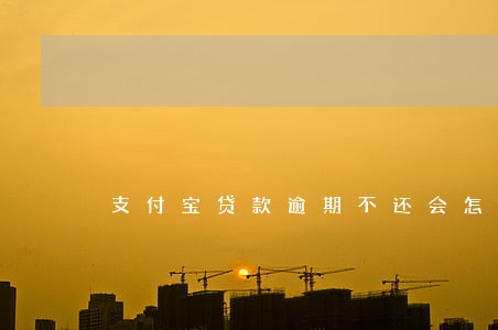 支付宝贷款逾期不还会怎样 支付宝贷款逾期不还会怎样