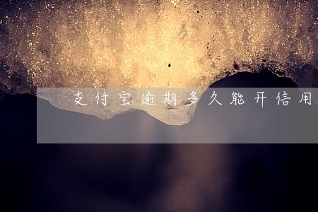 支付宝逾期多久能开信用卡 支付宝逾期多久能开信用卡
