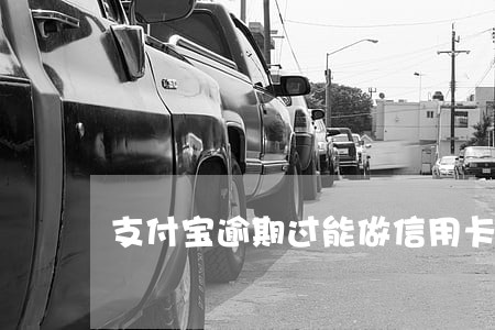 支付宝逾期过能做信用卡吗 支付宝逾期过能做信用卡吗