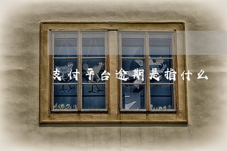 支付平台逾期是指什么 支付平台逾期是指什么