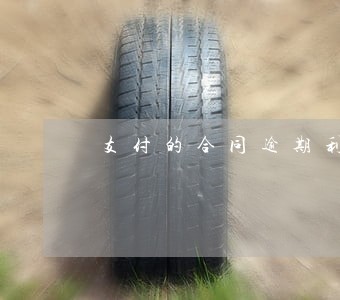 支付的合同逾期利息怎么入账 支付的合同逾期利息怎么入账